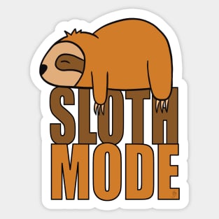 Sloth Mode Sticker